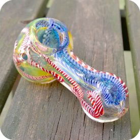 Magic Caterpillar Glass Smoking Pipe 